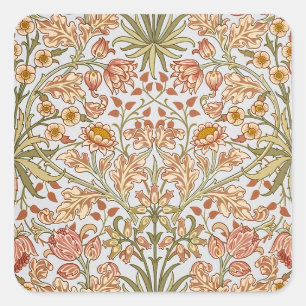 Sticker Carré William Morris Hyacinth Art botanique floral