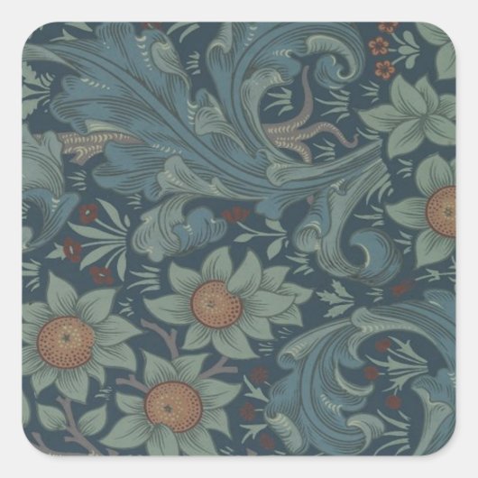 Sticker Carré William Morris Orchard Art Motif (Devant)