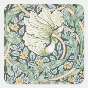Sticker Carré William Morris Pimpernel Fond d'écran floral