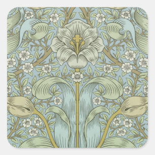 Sticker Carré William Morris Spring Motif classique épais