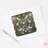 Sticker Carré William Morris : Thief fraises (Enveloppe)