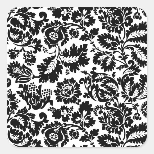 Sticker Carré William Morris Venetian Damask Brocade (Devant)