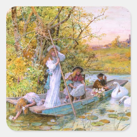 Sticker Carré William Stephen Coleman : La navigation (Devant)