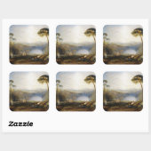 Sticker Carré William Turner - La toux d'or (Feuille)