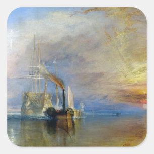 Sticker Carré William Turner - Le Temeraire de combat
