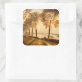 Sticker Carré William Turner - Mortlake Terrace (Sac)