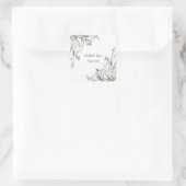 Sticker Carré Willows doux Lilac, Heather écossaise, Mariage (Sac)