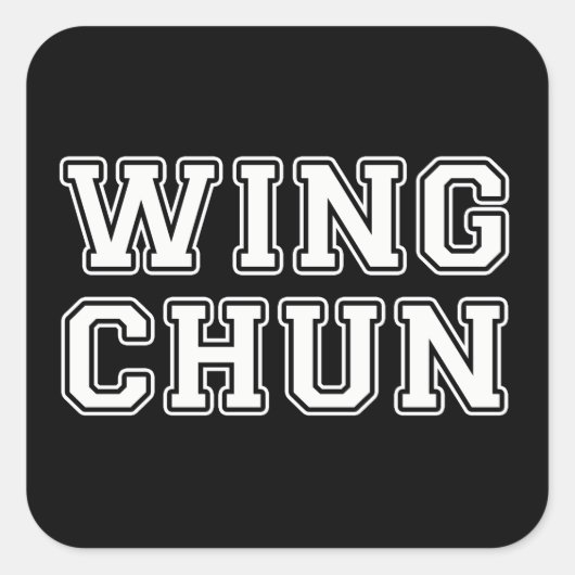 Sticker Carré Wing Chun (Devant)