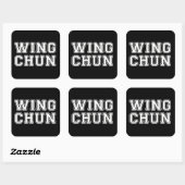 Sticker Carré Wing Chun (Feuille)