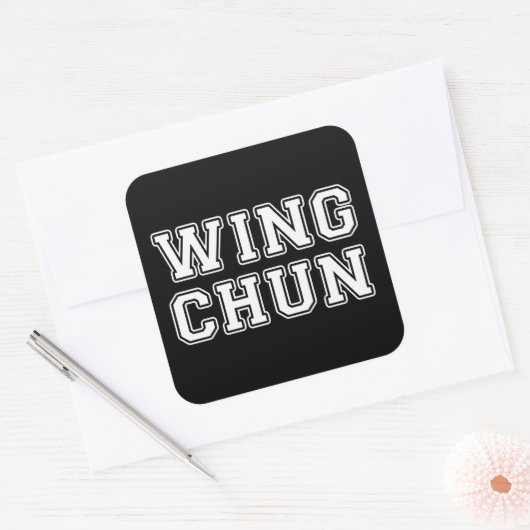 Sticker Carré Wing Chun (Enveloppe)