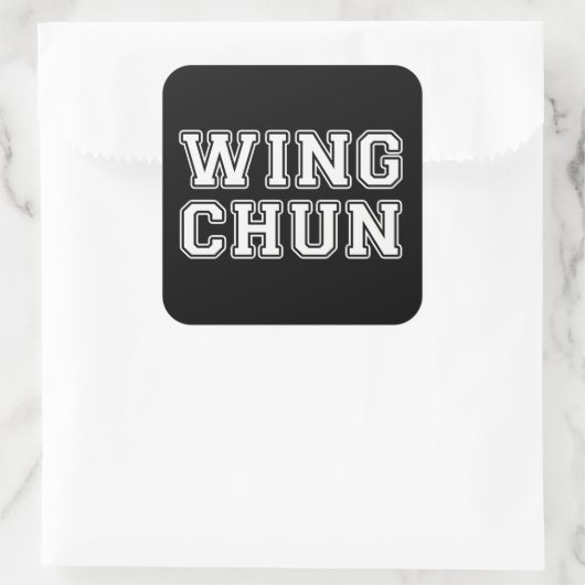 Sticker Carré Wing Chun (Sac)