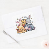 Sticker Carré Winnie the Pooh Classic (Enveloppe)