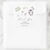 Sticker Carré Winter Baby Animals Thank You (Sac)