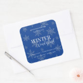 Sticker Carré Winter Wonderland Vanilla & Pine | candle labels (Enveloppe)