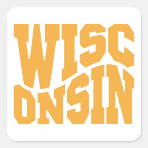 Sticker Carré Wisconsin