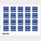 Sticker Carré Wisconsin (Feuille)