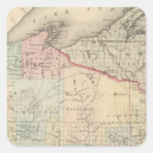 Sticker Carré Wisconsin