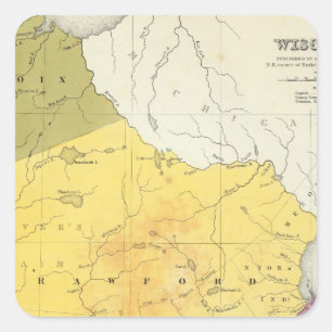 Sticker Carré Wisconsin 4