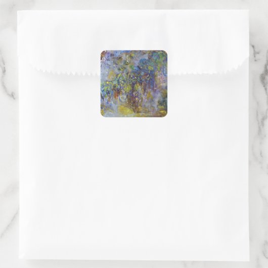 Sticker Carré Wisteria (moitié droite) par Claude Monet (Sac)