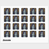 Sticker Carré witch (Feuille)
