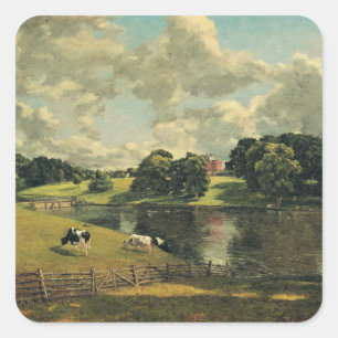 Sticker Carré Wivenhoe Park par John Constable