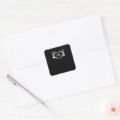 Sticker Carré Wizard Classic - Skeleton Hands Heart (Enveloppe)
