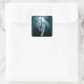 Sticker Carré Wolf & Eagle Clans Wildlife Art (Sac)