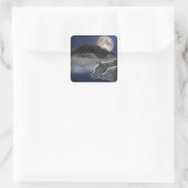 Sticker Carré Wolf Spirit (Sac)