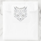 Sticker Carré Wolverine (Sac)