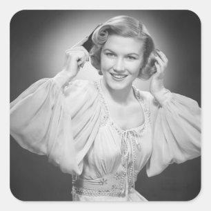 Sticker Carré Woman