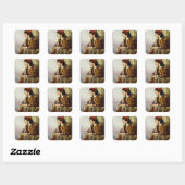 Sticker Carré Woman (Feuille)