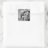 Sticker Carré Woman Talking (Sac)