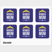 Sticker Carré Wonder Mom - Glossy, (Feuille)