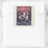 Sticker Carré Wonder Woman Lutte Pour La Justice (Sac)
