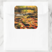 Sticker Carré Wooden Bridge and Creek (Sac)