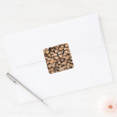 Sticker Carré Woodpile (Enveloppe)
