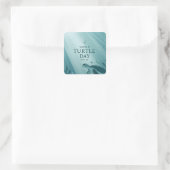 Sticker Carré World Turtle Day Underwater Sea Turtle Art (Sac)