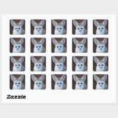 Sticker Carré Worlest Cutest Fennec Fox (Feuille)