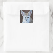 Sticker Carré Worlest Cutest Fennec Fox (Sac)