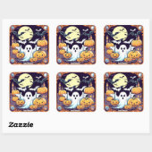 Sticker Carré Wow Halloween Thrill (Feuille)