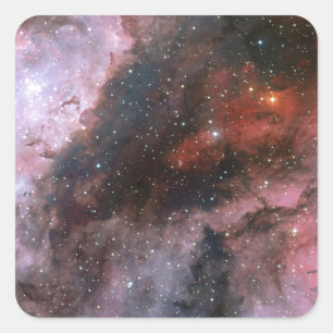 Sticker Carré WR 22 et régions d'Eta Carinae de la nébuleuse d
