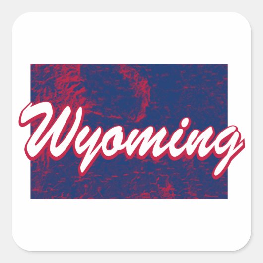Sticker Carré Wyoming (Devant)