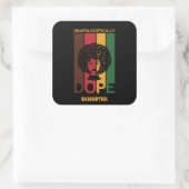 Sticker Carré Xe | Dope sans apologisme | Femme afro (Sac)