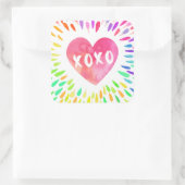 Sticker Carré Xo Heart (Sac)