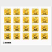 Sticker Carré Xylophone I Care (Feuille)