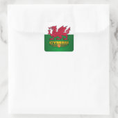 Sticker Carré Y Ddraig Goch (Sac)