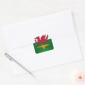 Sticker Carré Y Ddraig Goch (Enveloppe)