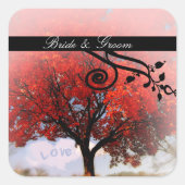 Sticker Carré Y'a de l'amour dans l'air ... (Devant)