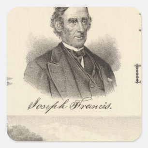 Sticker Carré yacht à vapeur en fer ondulé