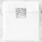 Sticker Carré yaie monster manga aniga (Sac)